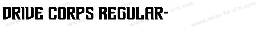 Drive Corps Regular字体转换